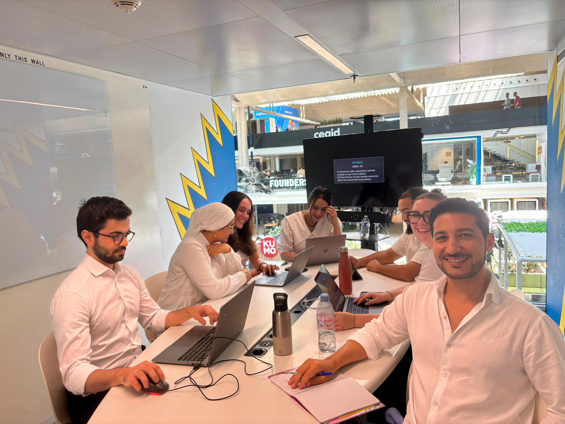 Team work session at Station F